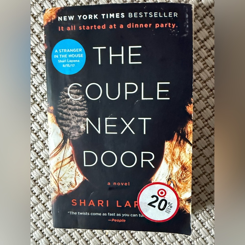 The couple next door book Shari Lapena thriller book 4/$20